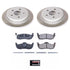 Power Stop 05-10 Jeep Grand Cherokee Rear Semi-Coated Rotor Kit