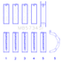 King Ford 302 Cid Coyote (Size +0.5mm) Main Bearing Set