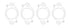 Cometic GM USAC Midget .030in MLS Exhaust Gasket Set - 4 Pieces