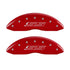 MGP 4 Caliper Covers Engraved Front & Rear Gen 5/SS Red finish silver ch
