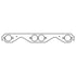 Cometic Chevy Gen-1 Small Block V8 .043in Copper Exhaust Manifold Gasket Set - 1.625in Round Ports