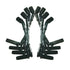 Moroso GM LS 9.75in Long Coil On Plug 90 Deg Sleeved Ultra Spark Plug Wire Set - Black