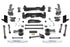 Fabtech 2015-21 Toyota 4Runner 4WD 6in Basic Sys w/Perf Shks