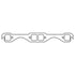 Cometic Chevy Gen1 Small Block V8 .043in Copper Exhaust Mani Gskt Set-1.480in x 1.450in Square Ports