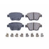 Power Stop 10-13 Audi A3 Rear Z17 Evolution Ceramic Brake Pads w/Hardware