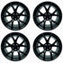 Ford Racing 15-20 Mustang19x10.5in & 19x11in Wheel Kit w/TPMS - Matte Black