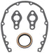 Edelbrock SBC Timing Cover Gasket And Oil Seal Kit