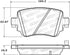 StopTech 14-19 Volkswagen GTI Rear Street Brake Pads w/Shims