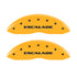 MGP 4 Caliper Covers Engraved Fr Escalade Rear ESV Yellow Finish Blk Char 2003 Cadillac Escalade ESV