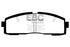 EBC 86-92 Toyota Supra 2.8 Redstuff Rear Brake Pads