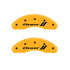 MGP 4 Caliper Covers Engraved Front & Rear With stripes/Dart Yellow finish black ch