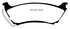 EBC 98 Mercedes-Benz M-Class (ML) ML320 3.2 Redstuff Rear Brake Pads