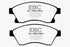 EBC 11+ Chevrolet Cruze 1.4 Turbo (10.9 inch front rotor) Yellowstuff Front Brake Pads