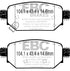 EBC 2017+ Mazda 3 2.0L Redstuff Rear Brake Pads