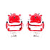 Power Stop 02-04 Honda CR-V Front Red Calipers w/Brackets - Pair