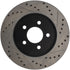 StopTech 05-10 Ford Mustang GT Front Right Slotted & Drilled Rotor
