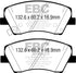EBC 2017+ Hyundai Elantra 1.4L Turbo Yellowstuff Front Brake Pads