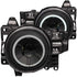 ANZO 2007-2013 Toyota Fj Cruiser Projector Headlights w/ Halo Black