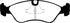 EBC 99-02 Daewoo Lanos 1.6 Chassis -447433 Ultimax2 Front Brake Pads