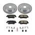 Power Stop 14-18 Cadillac CTS Rear Z23 Evolution Sport Brake Kit