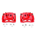 Power Stop 08-12 Ford F-250 Super Duty Rear Red Calipers w/Brackets - Pair