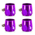 Mishimoto Aluminum -6AN Hex Finishers - Purple