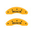 MGP 4 Caliper Covers Engraved Front Buick Rear Yellow Finish Black Char 2017 Buick Cascada