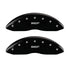 MGP Front set 2 Caliper Covers Engraved Front MGP Black finish silver ch