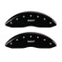 MGP 4 Caliper Covers Engraved Front & Rear MGP Black finish silver ch