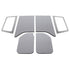 DEI 11-18 Jeep Wrangler JK 2-Door Boom Mat Complete Headliner Kit - 6 Piece - Gray