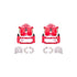 Power Stop 04-05 Cadillac XLR Rear Red Calipers w/Brackets - Pair