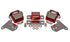 Energy Suspension 69-71 Camaro / 70-73 Monte Carlo Red Motor and Transmision Mounts; Chrome Finish