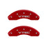 MGP 4 Caliper Covers Engraved Front & Rear Vtech Red finish silver ch