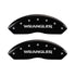 MGP Front set 2 Caliper Covers Engraved Front WRANGLER Black finish silver ch