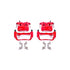 Power Stop 05-18 Nissan Frontier Front Red Calipers w/Brackets - Pair