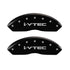MGP 4 Caliper Covers Engraved Front & Rear i-Vtec Black finish silver ch