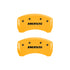 MGP 4 Caliper Covers Engraved Front & Rear MGP Yellow finish black ch