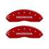 MGP 4 Caliper Covers Engraved Front Honda Engraved Rear H Logo Red finish silver ch