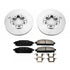 Power Stop 96-98 Nissan Pathfinder Front Z17 Evolution Geomet Coated Brake Kit