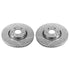 Power Stop 08-15 Land Rover LR2 Front Evolution Drilled & Slotted Rotors - Pair
