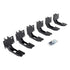 Go Rhino 19-22 Ram 1500 Crew Cab 4DR Mounting Brackets (V-Series V3/RB10 Slim/RB20 Slim) - Tex. Blk
