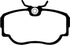 EBC 83-85 BMW 318 1.8 (E30) Greenstuff Front Brake Pads