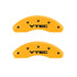 MGP 2 Caliper Covers Engraved Front Vtech Yellow Finish Black Characters 1999 Honda Accord