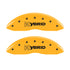 MGP 4 Caliper Covers Engraved F & R Gm Style/Hybrid Yellow Finish Black Char 2002 GMC Sierra 1500