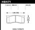 Hawk 66-72 Dodge Dart / 66-69 Pylmouth Barracuda DTC-70 Race Front Brake Pads