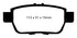 EBC 09-14 Acura TL 3.5 Ultimax2 Rear Brake Pads