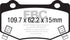 EBC 16+ Cadillac ATS-V 3.6 Twin Turbo Redstuff Rear Brake Pads