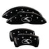 MGP 4 Caliper Covers Engraved Front & Rear Circle K/Kia Black Finish Silver Char 2018 Kia Stinger