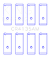 King 85-01 Toyota 5SFE L4 DOHC 16 Valves (Size +0.50) Rod Bearing Set