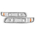Xtune Chevy Silverado 99-02 / Chevy Suburban/TahOE 00-06 Amber Bumper Lights Euro CBL-JH-CS99-AM-E